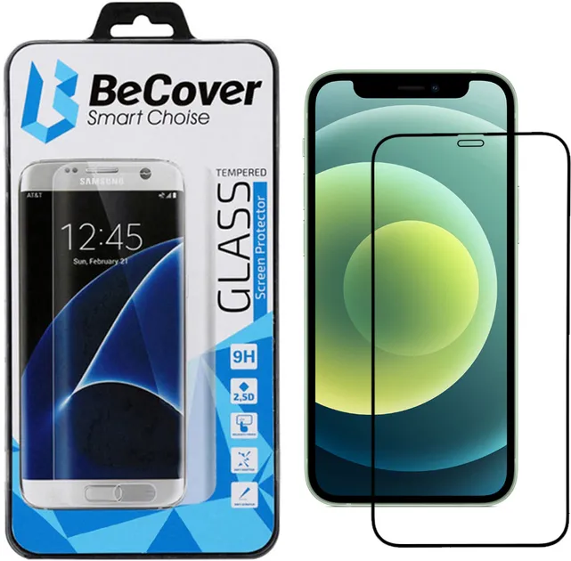 Захисне скло BeCover для Apple iPhone 12 Pro Black (705376)