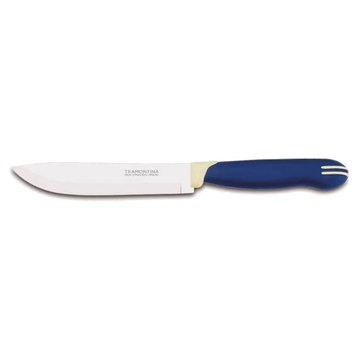 Кухонный нож Tramontina MULTICOLOR нож кухонный 152мм Blue инд.блистер (23522/116)