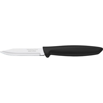 Кухонный нож Tramontina PLENUS Black нож д/овощной 76мм инд.блистер (23420/103)