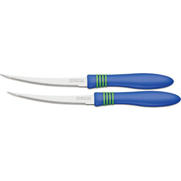 Кухонный нож Tramontina COR & COR ножей томатных 127 мм 2 шт. Blue ручка (23462/215)