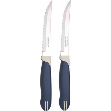 Кухонный нож Tramontina MULTICOLOR 12.5 см ножей для стейка 2 шт. зубчатый (23529/215)