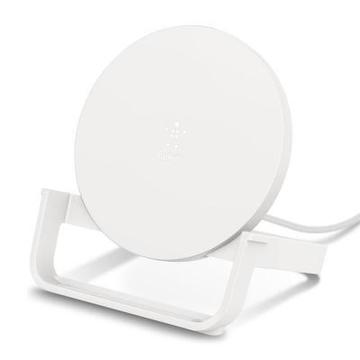 Зарядний пристрій Belkin Stand Wireless Charging Qi, 10W, white (WIB001VFWH)