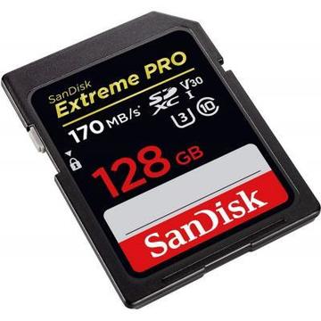 Карта памяти SanDisk 128GB UHS-I/U3 Class 10 Extreme Pro R170/W90MB/s (SDSDXXY-128G-GN4IN)