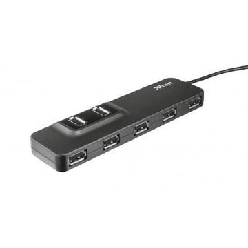 USB Хаб Trust Oila 7 Port USB 2.0 Hub - black (20576_TRUST)
