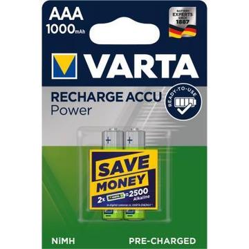 Аккумулятор для фото-видеотехники Varta Rechargeable Accu 1000mAh NI-MH * 2 (05703301402)