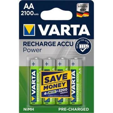 Акумулятор для фото-відеотехніки Varta AA Long Life Accu 2100mAh * 4 NI-MH (READY 2 USE) (56706101404)