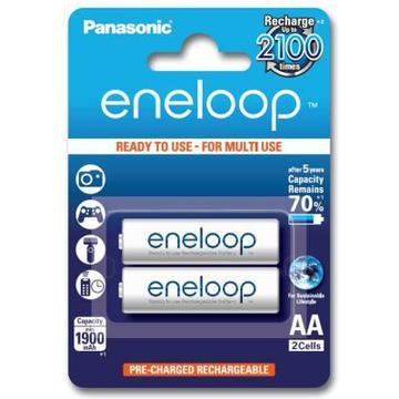 Акумулятор для фото-відеотехніки PANASONIC Eneloop AA 1900mAh NI-MH * 2 (BK-3MCCE/2BE)