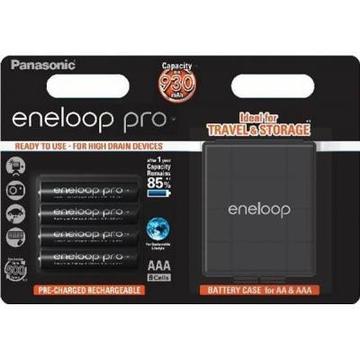 Акумулятор для фото-відеотехніки PANASONIC Eneloop Pro AAA 930 mAh * 4 + Case (BK-4HCDEC4BE)