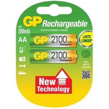 Аккумулятор для фото-видеотехники GP AA R6 2100mAh 1,2V * 2 (GP210AAHC-2UEC2 / 4891199055928)