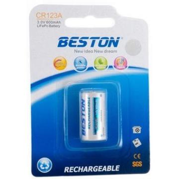 Акумулятор для фото-відеотехніки BESTON CR123A (16340) 600mAh Lithium (AAB1844)