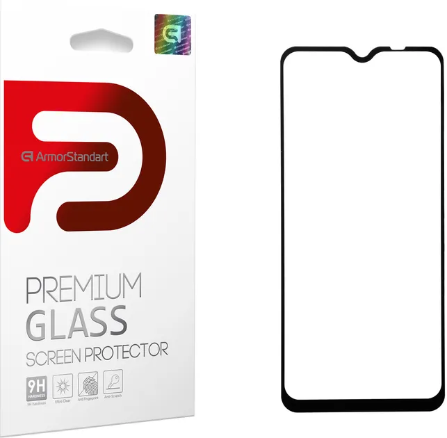 Захисне скло Armorstandart Full Glue Xiaomi Redmi 9 Black (ARM56264-GFG-BK)