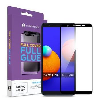 Защитное стекло и пленка  MakeFuture Samsung A01 Core Full Cover Full Glue (MGF-SA01C)