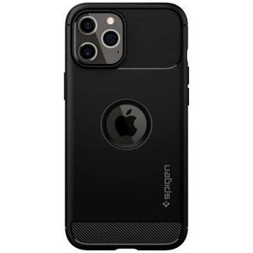 Чехол-накладка Spigen iPhone 12 / 12 Pro Rugged Armor, Matte Black (ACS01700)