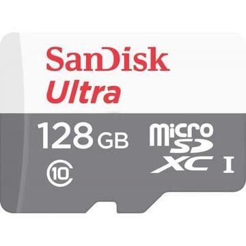 Карта пам'яті  SanDisk 128 GB microSDHC UHS-I Ultra + SD adapter (SDSQUNR-128G-GN3MA)