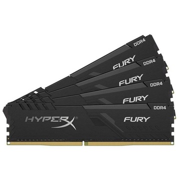Оперативна пам'ять Kingston HyperX 3200 64GB KIT (16GBx4) HyperX Fury Black