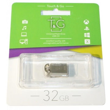 Флеш пам'ять USB T&G 32GB 107 Metal Series Silver (TG107-32G)