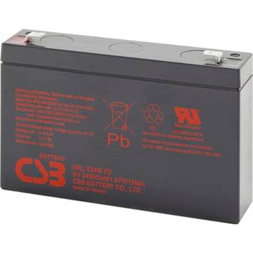 Аккумуляторная батарея для ИБП CSB 6V 9AH (HRL634WF2) AGM