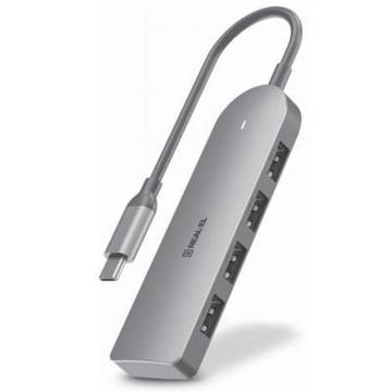 USB Хаб REAL-EL CQ-415 Space Grey