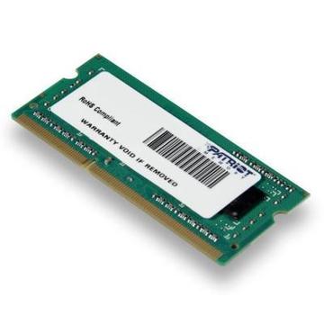 Оперативна пам'ять Patriot 4GB SO-DIMM DDR3 1600MHz (PSD34G1600L81S)