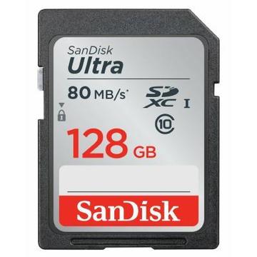 Карта памяти SANDISK 128GB SDXC class 10 UHS-I Ultra (SDSDUN4-128G-GN6IN)