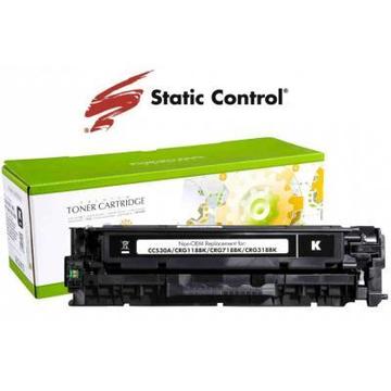 Картридж Static Control HP CLJ CC530A black (002-01-RC530A)