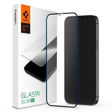 Захисне скло та плівка Spigen iPhone 12 Pro Max FC Black HD (1Pack) (AGL01468)