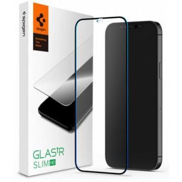 Захисне скло та плівка Spigen iPhone 12 mini FC Black HD (1Pack) (AGL01534)