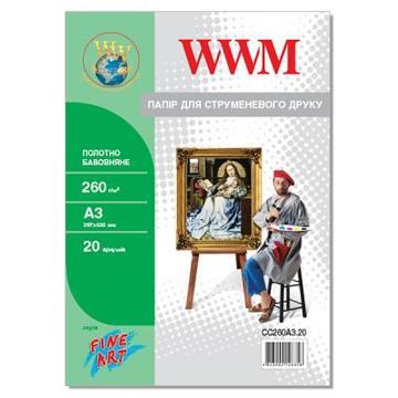 Папір WWM A3 Fine Art 260г 20с (CC260A3.20)