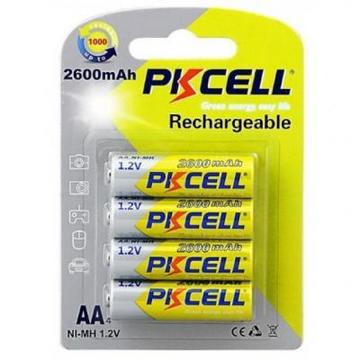 Акумулятор для фото-відеотехніки PKCELL AA R6 NiMH 2600mAh * 4 (PC/AA2600-4B)