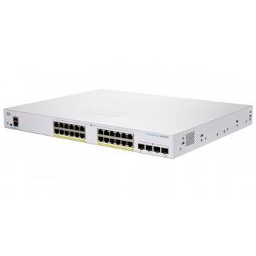 Комутатор Cisco CBS350-24FP-4G-EU