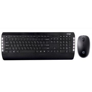 Комплект (клавіатура і мишка) Ergo KM-850WL Black (KM-850WL)