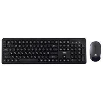 Комплект (клавіатура і мишка) Ergo KM-250 WL Black (KM-250 WL)