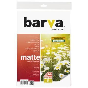 Папір BARVA A4 Everyday Glossy Self Adhesive 105г 5с (IP-ALE105-T01)