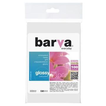 Бумага BARVA 10x15 260g/m2 Everyday Glossy 100с (IP-CE260-301)