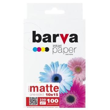 Папір BARVA 10x15 230 g/m2 matt 100арк (A230-214)