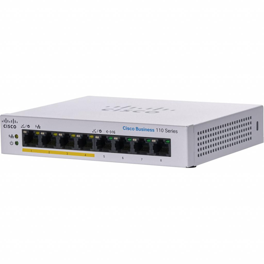 коммутатор Cisco CBS110-8PP-D-EU