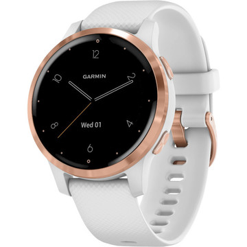 Смарт-часы Garmin Vivoactive 4S White with Rose Gold (010-02172-23)