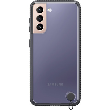 Чехол-накладка Samsung Clear Protective Cover Galaxy S21 (G991) Black