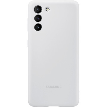 Чехол-накладка Samsung Silicone Cover Galaxy S21 (G991) Light Gray