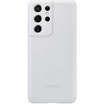 Чехол-накладка Samsung S21 Ultra (G998) Silicone Cover Light Gray (EF-PG998TJEGRU)