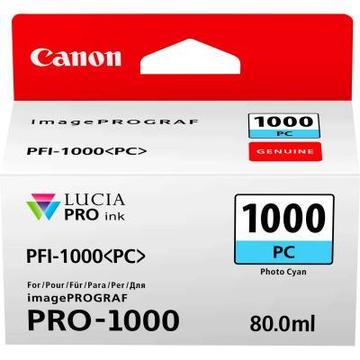 Струменевий картридж Canon PFI-1000PC (Photo Cyan) (0550C001)