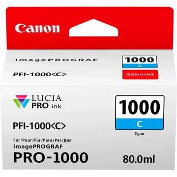 Струйный картридж Canon PFI-1000C (Cyan) (0547C001)
