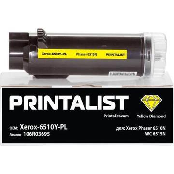 Картридж Printalist Xerox Ph6510N WC 6515N 106R03695 Yellow (Xerox-6510Y-PL)