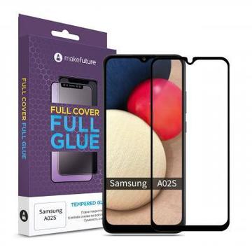 Захисне скло та плівка MakeFuture Samsung A02s Full Cover Full Glue (MGF-SA02S)