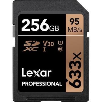 Карта пам'яті  Lexar 256GB SDXC class 10 UHS-I U3 V30 633x Professional (LSD256CB633)