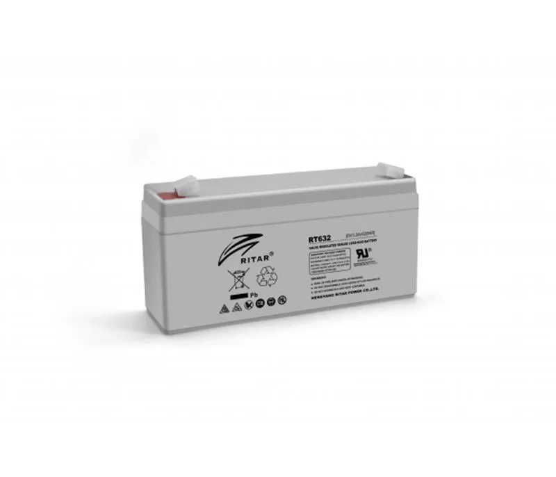 Акумуляторна батарея для ДБЖ Ritar 6V 3.2AH Gray Case (RT632/02967) AGM