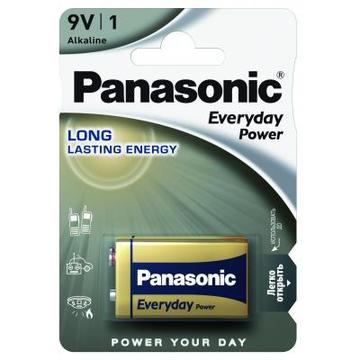 Батарейка Panasonic EVERYDAY POWER 6LR61(6LF22 MN1604 MX1604) 1