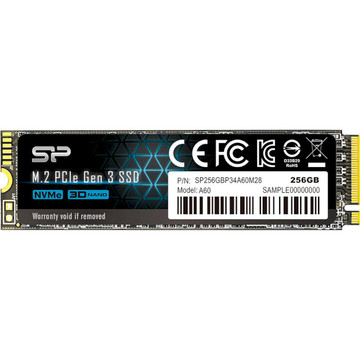 SSD накопитель Silicon Power M.2 NVMe PCIe 3.0 x4 256GB 2280 A60