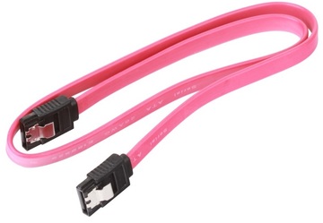 Внутрішній кабель та шлейф Serial ATA 0.5 м із защіпками Red