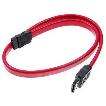 Внутрішній кабель та шлейф Serial ATA 0.4 м прямий Red